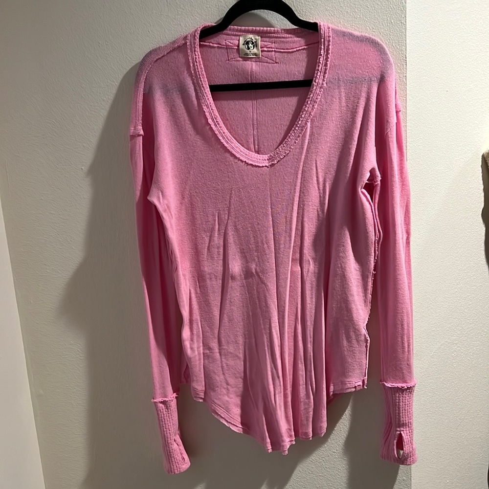 Super cute baby pink long sleeve free people
